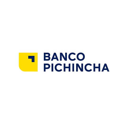 logo banco pichincha amarillo y azul