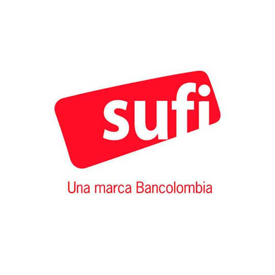 logo sufi bancolombia rojo